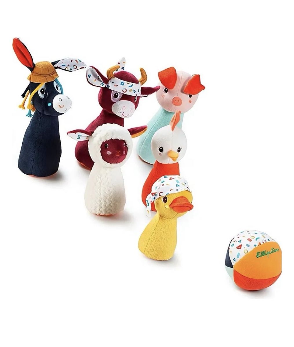 Giocattoli: Lilliputiens Kegelspiel Bauernhof – Nuovo (secondo la descrizione) da Bergdietikon venduto da lua_6f9w