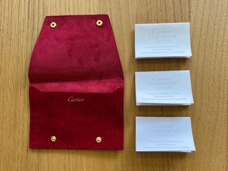 Cartier Etui, Dokumentenmappe, Service Pouch, Sammler, Pass
