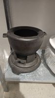 Padellino fondue in ghisa scura