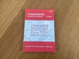 Landkarte Toggenburg