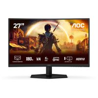 AOC Gaming Monitor 27 Zoll Curved 180Hz VA Panel HDR10