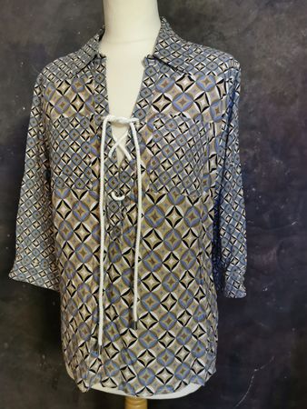 Bluse, mehrfarbig
