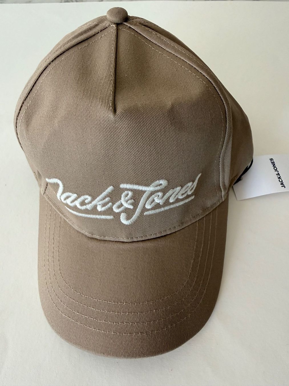 Jack & Jones Hüte, Mützen & Caps: JACK & JONES, Cap JACANDY BASEBALL, One Size, Farbe Beige – Neu und originalverpackt aus Rudolfstetten von gst_g7xl