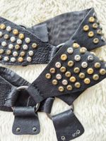 SCHNALLE GÜRTEL NIETEN LEDER SCHMUCK > STIEFEL BOOTS SCHUHE