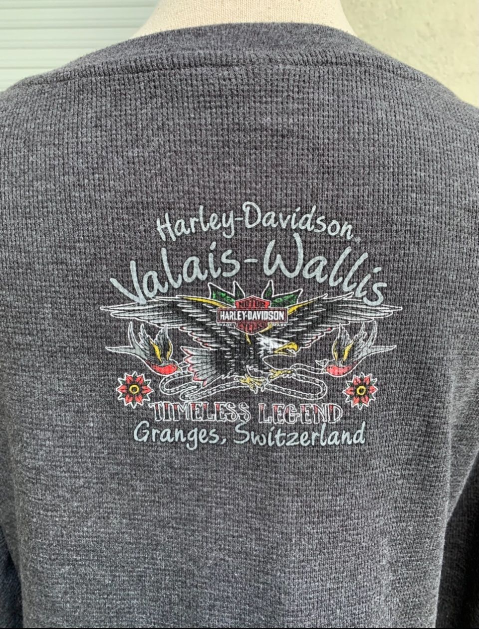 Maglioni & Felpe: Valais-Wallis HARLEY-DAVIDSON Pull Thermal chaud gris t.L – Usato da Martigny venduto da only__you 6