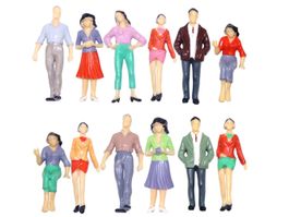 12 FIGUREN FÜR MODELLBAU - PASSAGIERE FIGUREN EISENBAHN 1:25