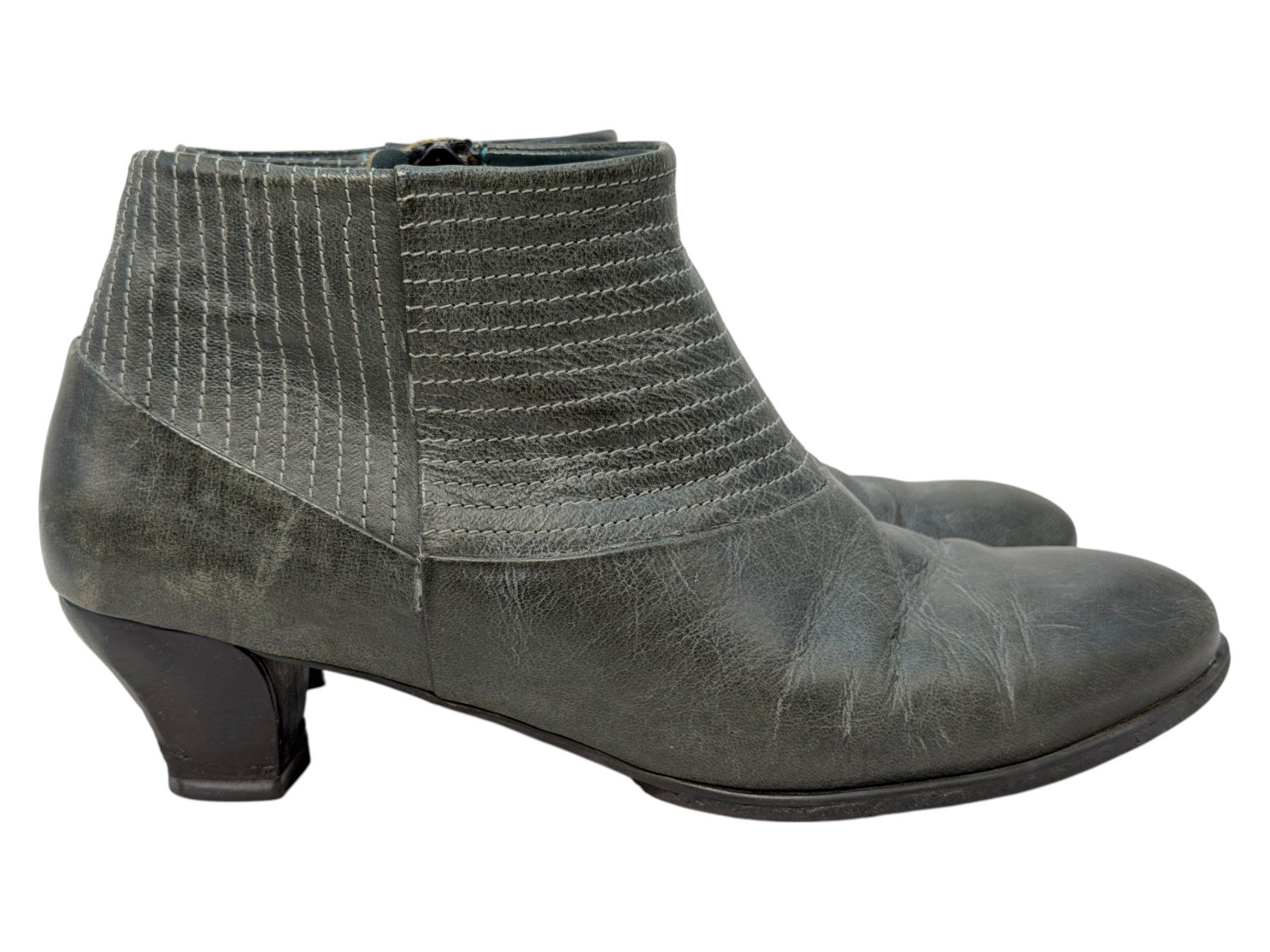 Think Damenschuhe: Bottines Think cuir gris. Pointure 37 – Gebraucht aus Cossonay-Ville von Retrova 4