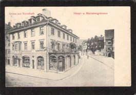 Gruss aus Rorschach , Haupt u. Mariabergstrasse , gel. 1906
