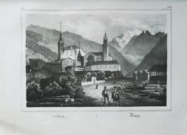 Visp Lithographie von Weibel Comtesse 1838
