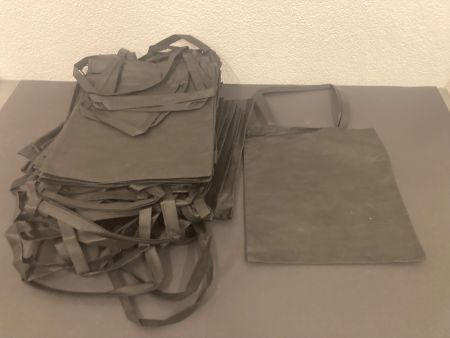 Tragtaschen 65 Stück, schwarz, ca. 38 x 42 cm, Polyester