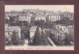 LAUSANNE - Quartier des Mousquines - 1907 // déchirure //