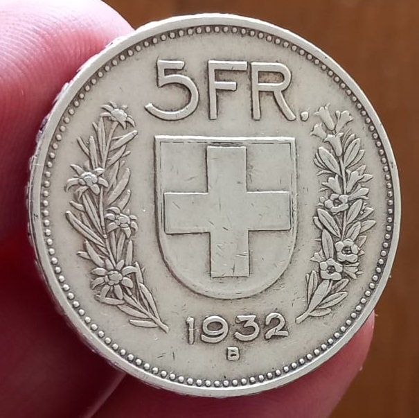Tutti le monete: 5 Francs 1932 (vz) – Usato da Granges-Paccot venduto da aht_jwj9