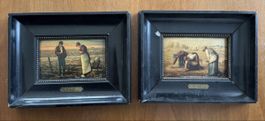 Vintage Wandbilder Jean-François Millet – 2er Set