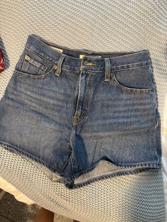 Levi's 80s Mom Shorts Denim Blue W28 New