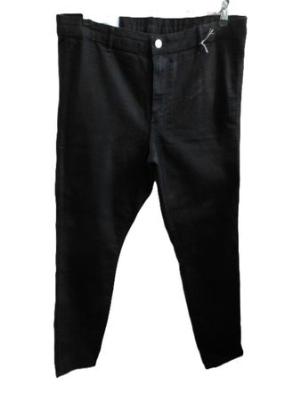 Gr 44 46 SKinny Hose schwarz Stretch NEU Bund --> 46-49cm