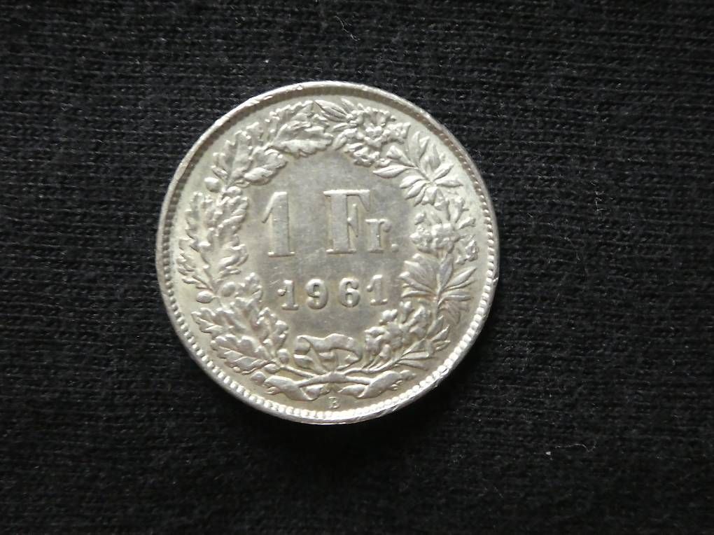 Tutti le monete: 1 Fr. Silbermünze 1961 – Usato da Andelfingen venduto da Annegret06