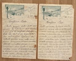 HISTORISCHE BRIEFE HOTEL PENSION AURORA VENEDIG