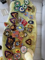 Lot de divers écussons sécurité police drapeau USA