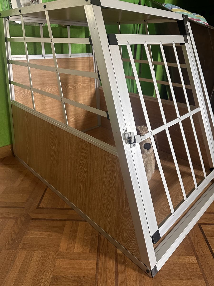 Gabbie, trasporto & Sicurezza: Hundebox Alu - Hellbraun – Usato da Köniz venduto da Infresh8