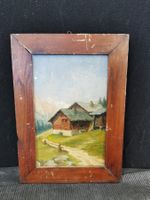 PAYSAGE SUISSE HUILE SUR PANNEAU