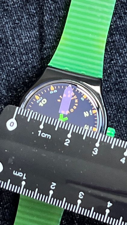 Swatch Orologi: Swatch Uhr, gruen-schwarz - Top Sommer Accessoire – Usato da Grenchen venduto da chththl 5