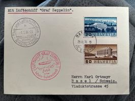 Zeppelin Fahrt ins Sudetenland 1938, selten angeboten