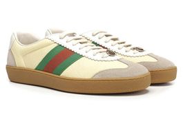 Gucci G74 Web Small Bee 'Yellow Green Red' Sneaker 45 - NEU