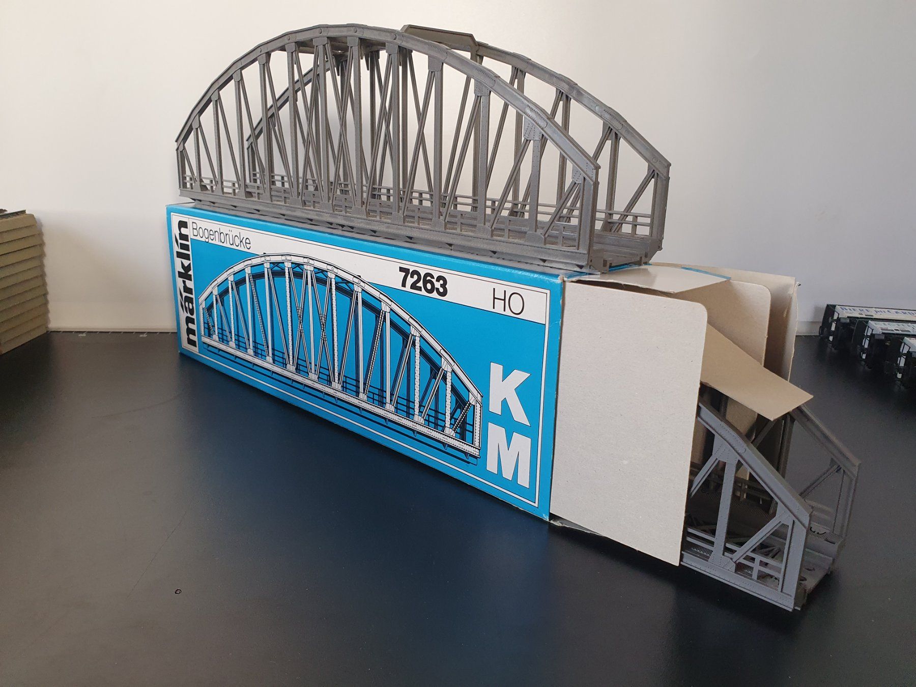 Märklin Modellini di ferrovie: MÄRKLIN: 2 X BOGENBRÜCKEN 7263 – Usato da Biglen venduto da taunus82