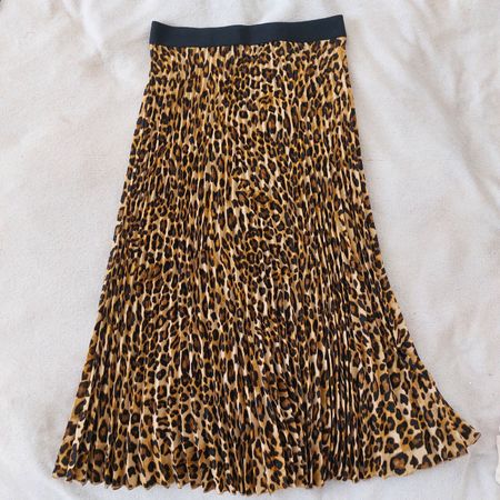 Jupe plissée H&M motif léopard taille M bon état