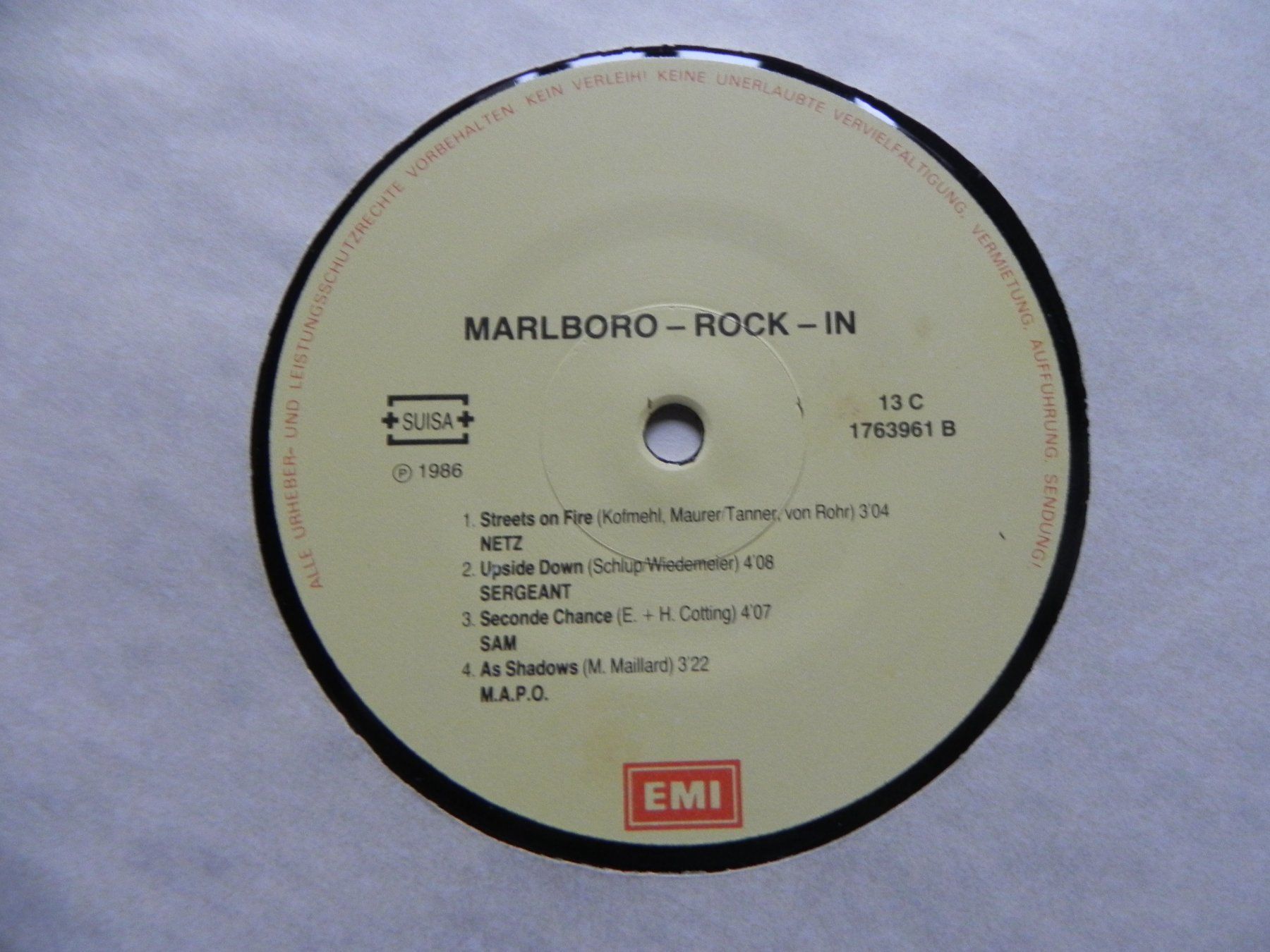 Schallplatten: LP Schweiz CH Rock Netz Split Sergeant SAM M.A.P.O. 1986 – Gebraucht aus Siebnen von krimsie 7