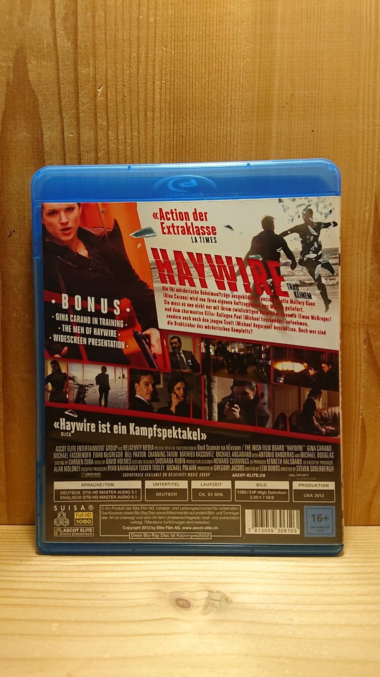Tutti i DVDs: HAYWIRE Blu-Ray mit Gina Carano – Usato da Wilderswil venduto da Exebub 1