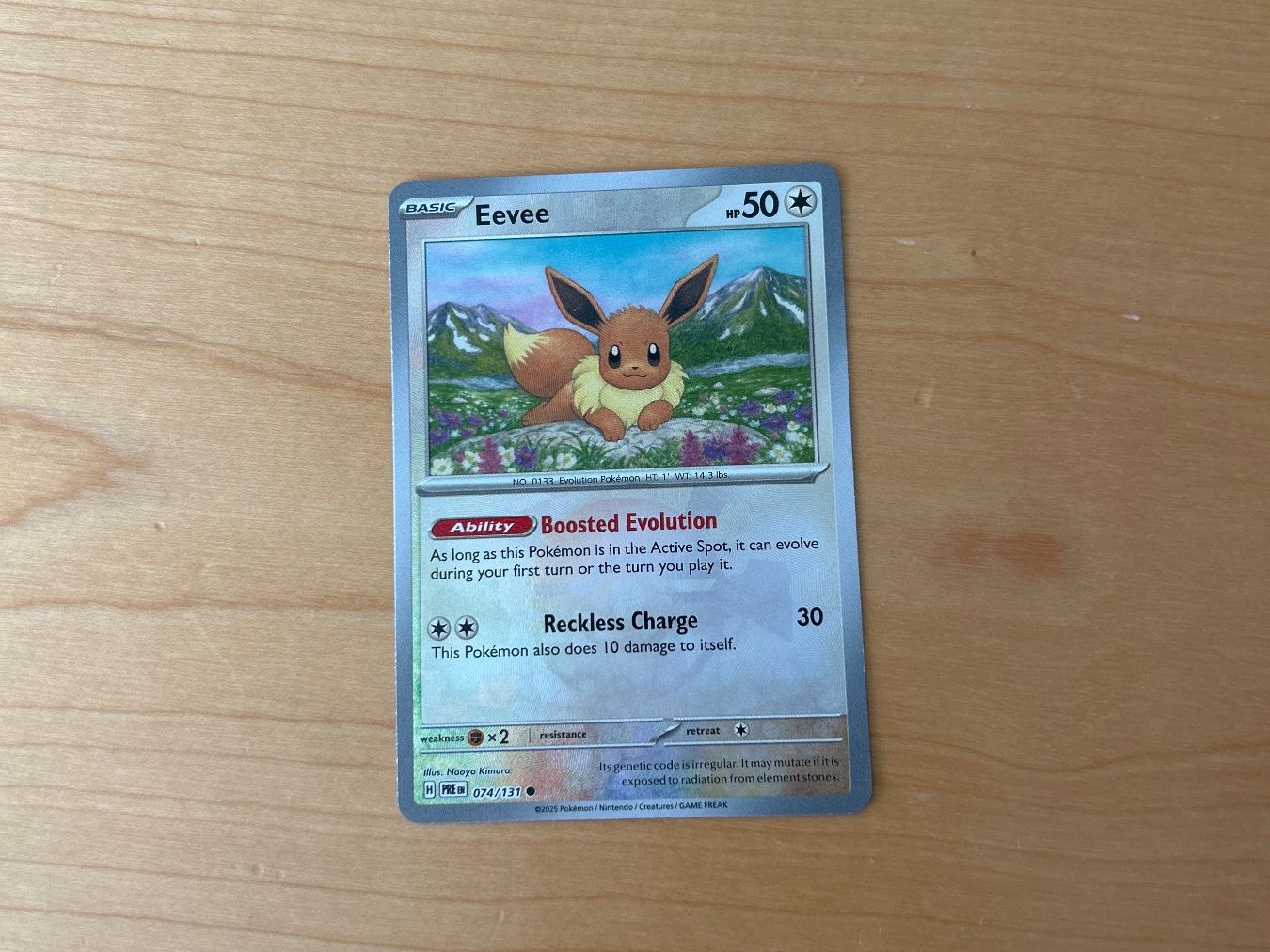 Pokémon Carte collezionabili: Eevee [Pokeball] 074/131 PRE EN – Usato da Schlieren venduto da happymerchant64