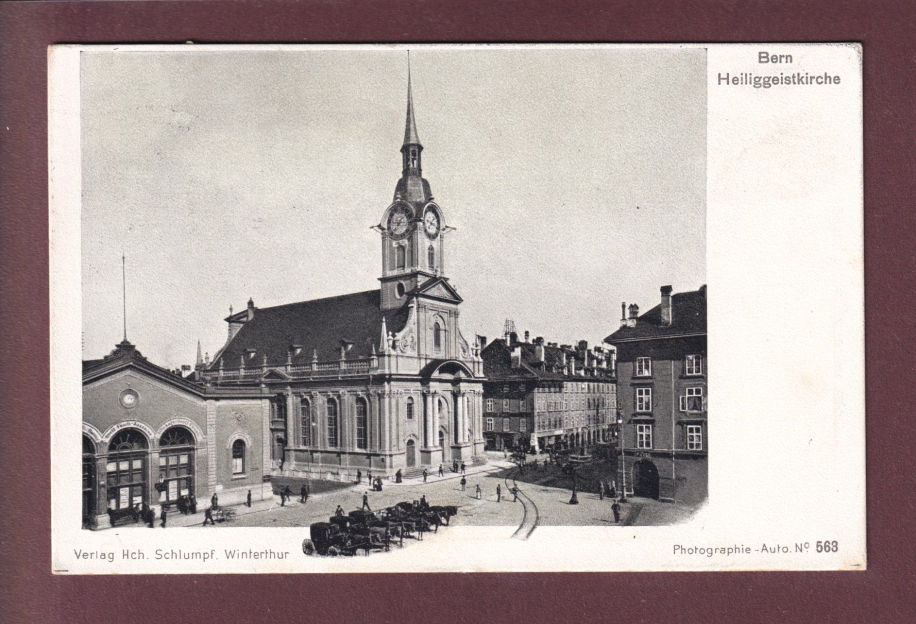 Cartes postales: BERN - Bahnhof - Heiliggeistkirche - 1917 – D'occasion à Pully par nicecards