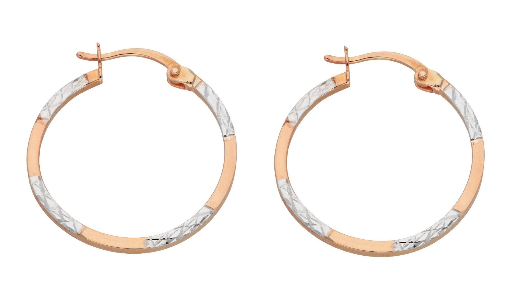 Orecchini pendenti & Orecchini a lobo: Paar Creolen Bicolor Creolen – Nuovo e nell'imballaggio originale da Hemmental venduto da Royalgold