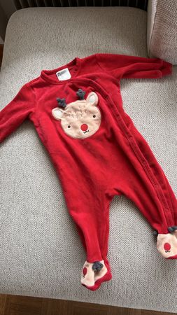 Baby Strampler Rentier Weihnacht Design Grösse 68