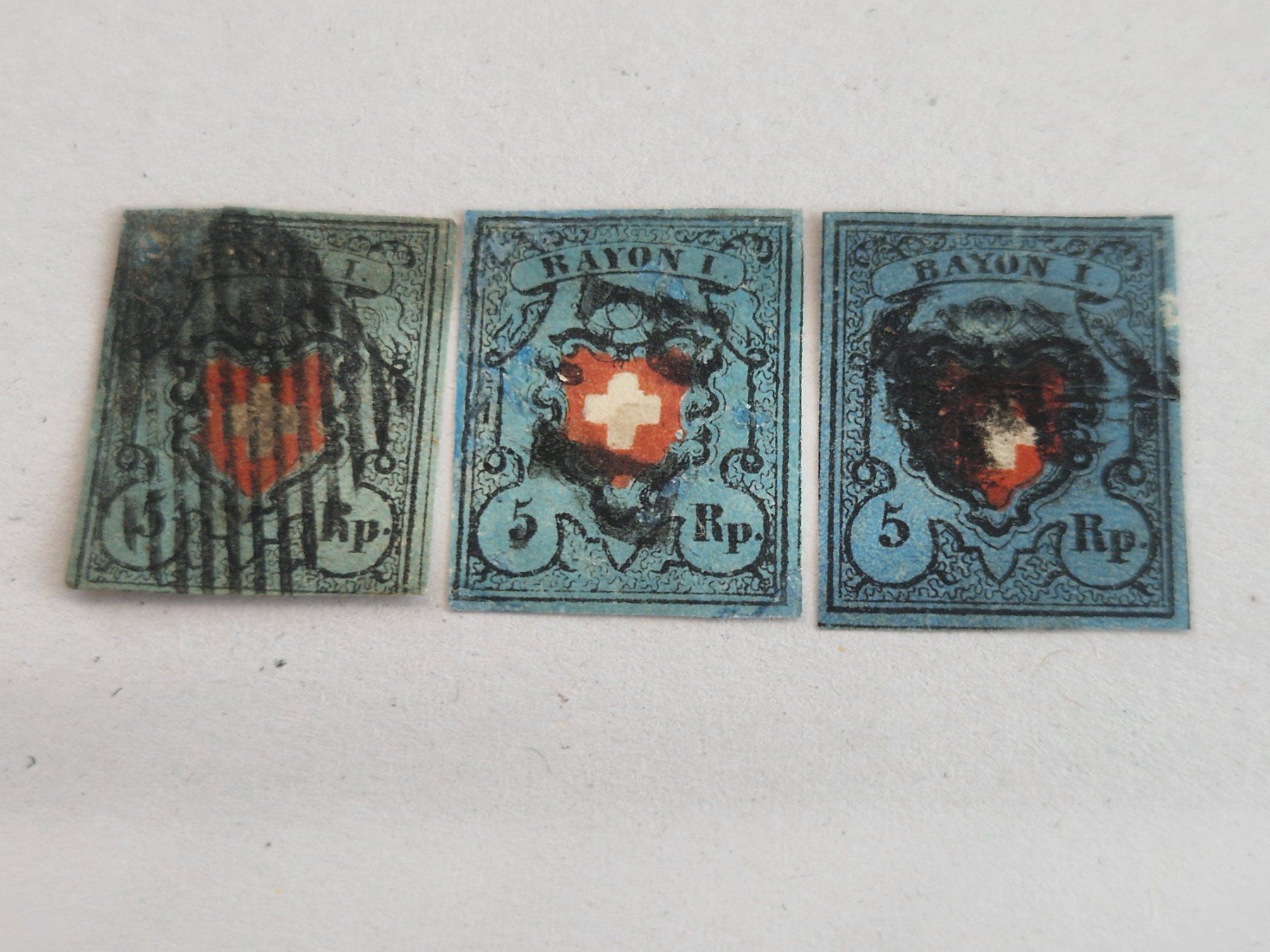 Tutti i francobolli: 3X Rayon 15II, ab 1.- – Usato da Burgdorf venduto da Glossy01