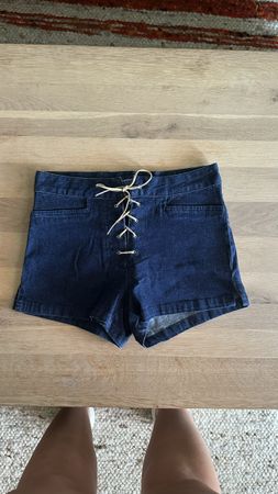 Brooker Jeansshorts dunkelblau Gr. 36 Schnürung