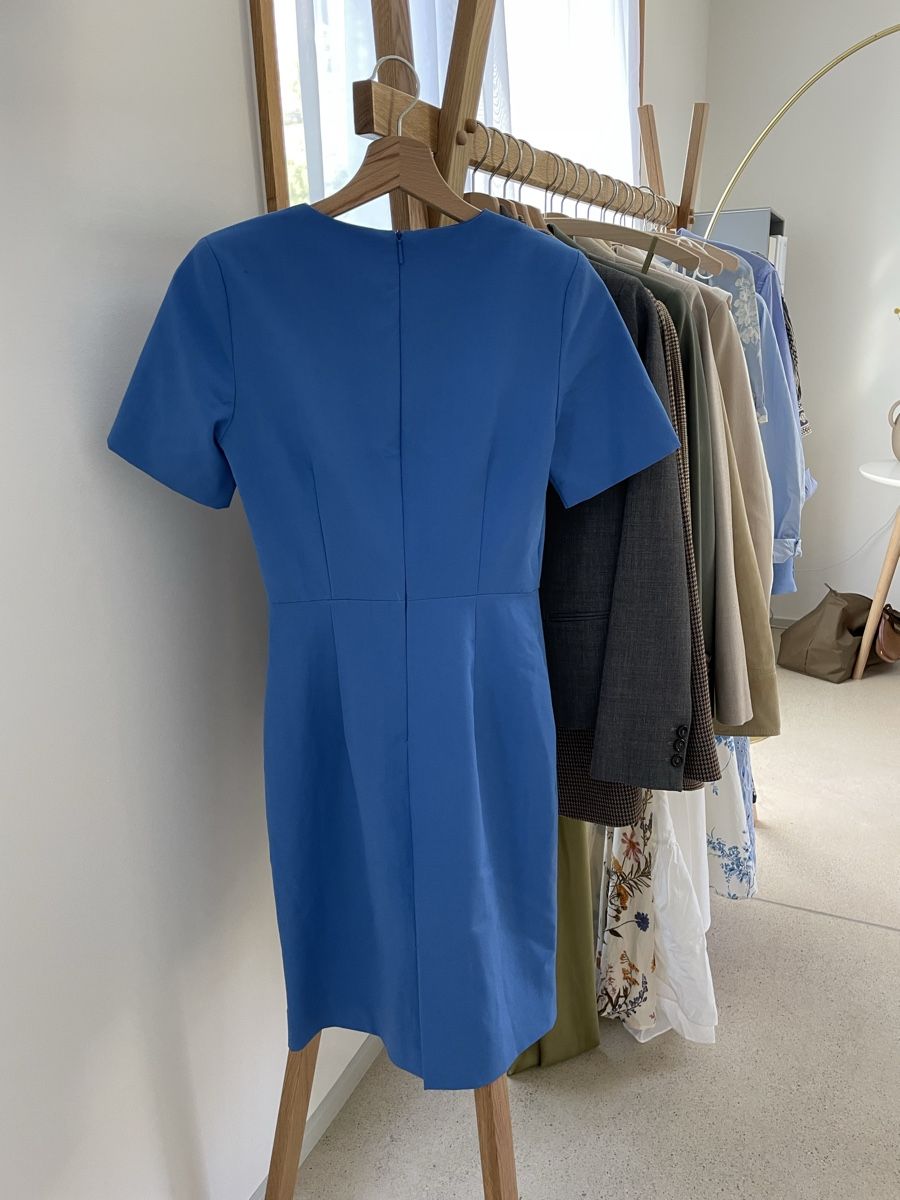 Vestiti: Mango Etuikleid, Gr. XS, Blau – Usato da Zürich venduto da aglier 1