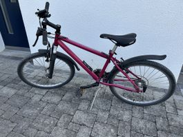 Mädchen Bike mit 24" Rädern und pinker Flitter Lackierung