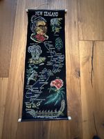 Neuseeland Wandbehang, Neuseeland-Karte, neuwertig
