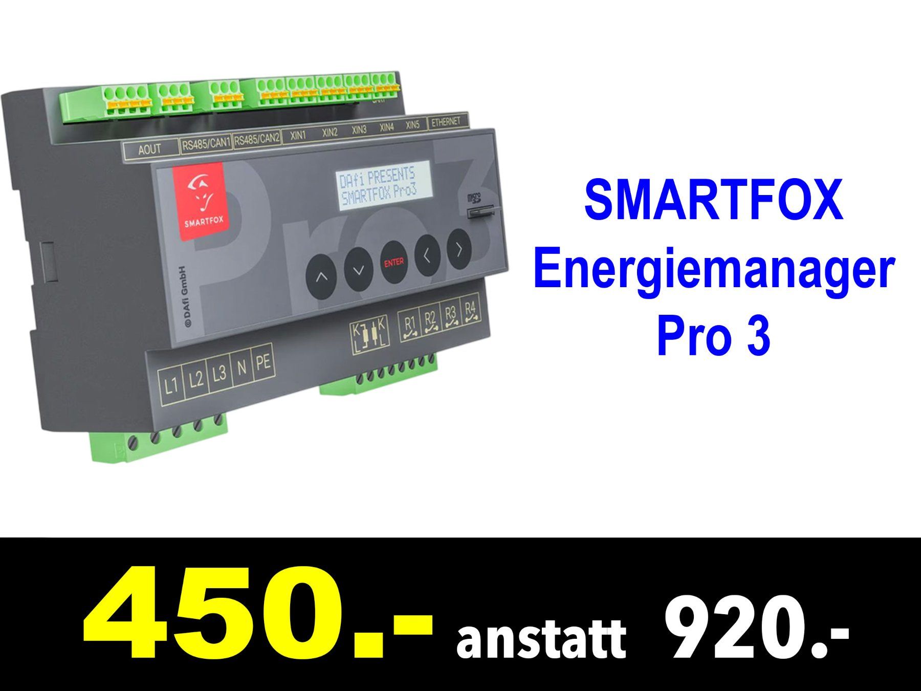 Smartfox Componenti elettronici: 🔴  Smartfox SMAR Energiemanager /394B – Nuovo e nell'imballaggio originale da Zürich venduto da LUIS-B