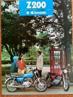 KAWASAKI Z200-A1 Prospekt ca 1980 englisch Printed in Japan