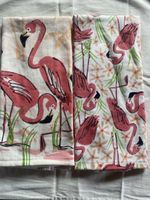 Flamingo Kitchen Towels, Set of 2, Fun Summer Theme!