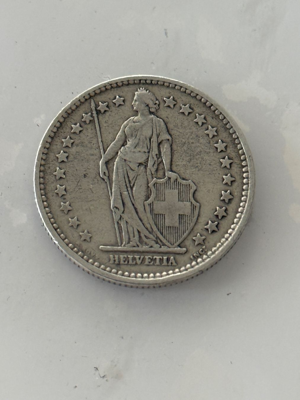 Alle Münzen: 2 Franken 1908  sehr Rar – Gebraucht aus Wallisellen von SWISS_SILVER1
