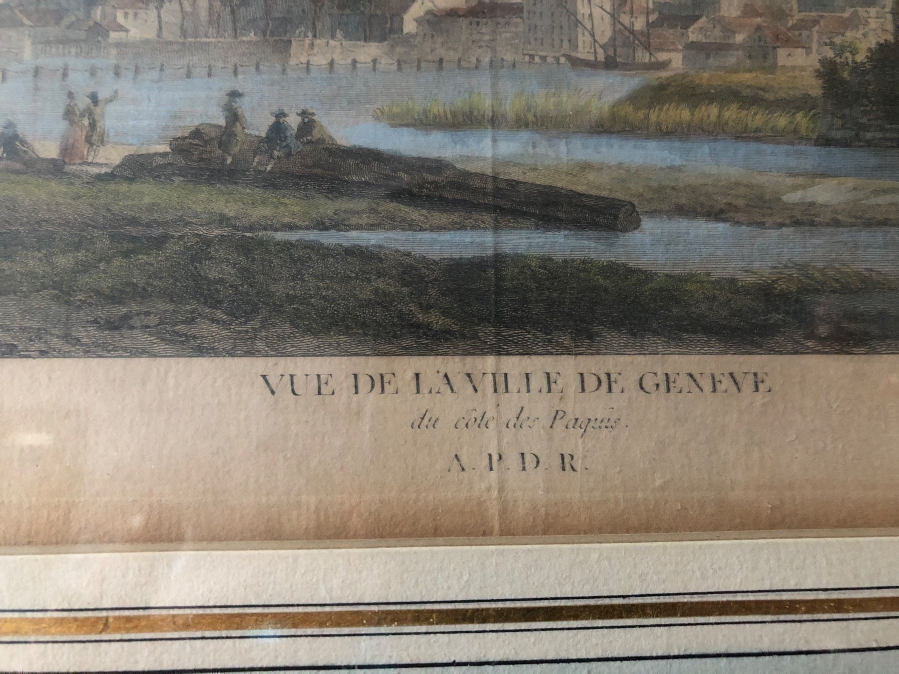 Poster & Bilder: N.PERIGNON. Vue de la ville de GENEVE. – Gebraucht aus Wald ZH von mlnt 4