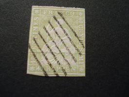 Strubeli 40 Rp, grün, Rautestempel