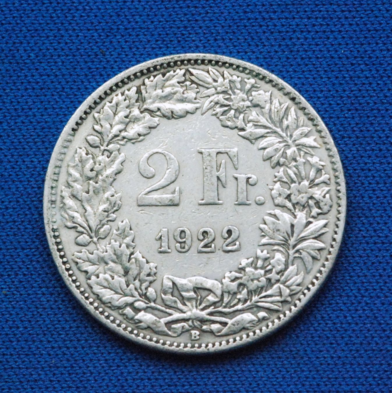 Tutti le monete: Silberner 2.- Jg. 1922, Rar – Usato da Mühlethal venduto da sowato 2