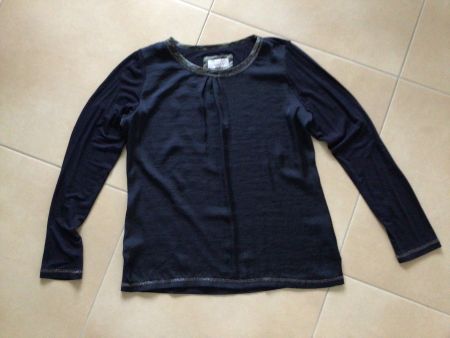 Elegantes Damen Langarmshirt dunkelblau