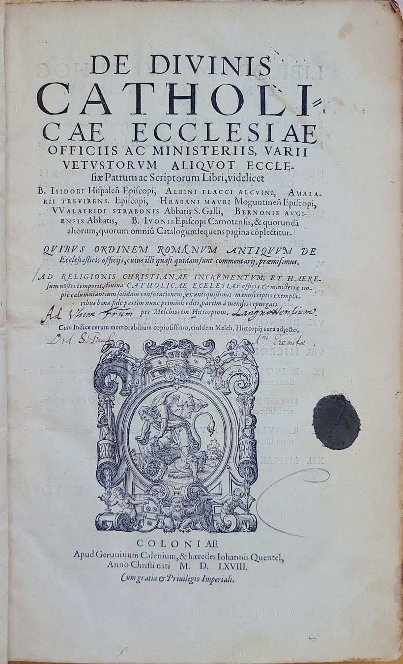 Libri: De Divinis Catholicae, antikes Buch von 1568 – Usato da Muttenz venduto da Mithrur