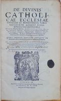De Divinis Catholicae, antikes Buch von 1568
